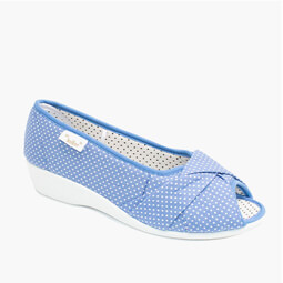 Shop Peep Toe Canvas Shoe